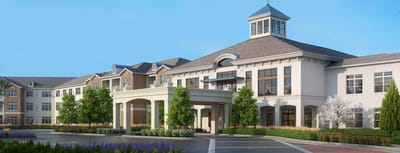 Exterior view of a nursing home facility.