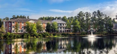 Exterior view of The Sheridan at Eastside by the lake
