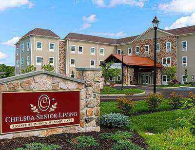 Exterior view of Chelsea Senior Living facility