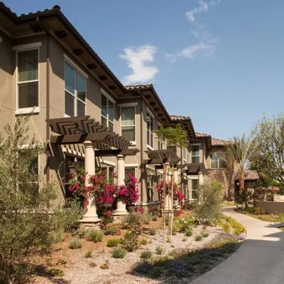 Exterior view of the facility surrounded by landscaping.
