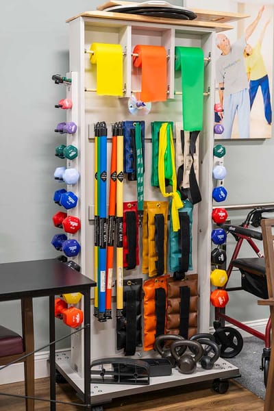 Exercise equipment used for resident activities