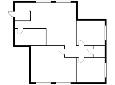 Architectural floor plan of facility layout