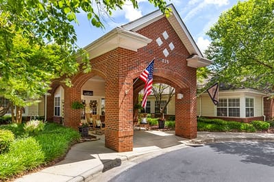 Front entrance of the Brookdale Winston-Salem facility