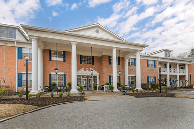 Exterior view of Brookdale Germantown with entrance