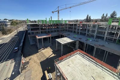 Construction site of a senior living facility