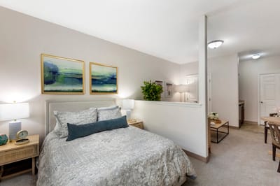 Cozy interior of a resident's room with decor