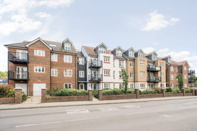 Exterior view of a multi-story residential building