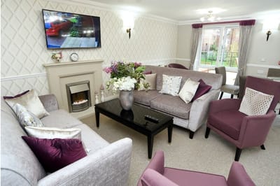 Elegant common area with modern furniture