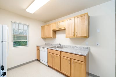 Well-equipped kitchen space in a nursing home