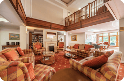Cozy common area with comfortable seating