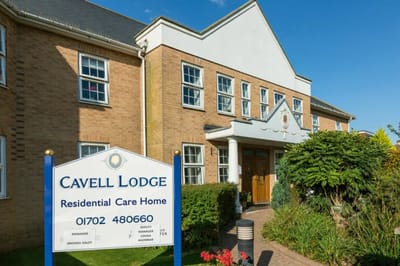 Exterior view of Cavell Lodge residential care home