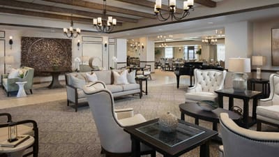 Bright and inviting lounge area with comfortable seating