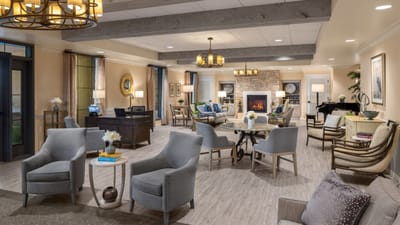 Interior common area with comfortable seating and decor