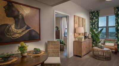 Interior view of a resident's living space