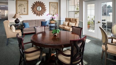 Interior common area with seating and decor