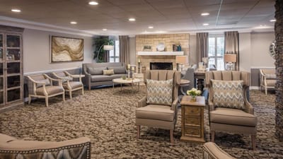 Cozy common area with seating and decor
