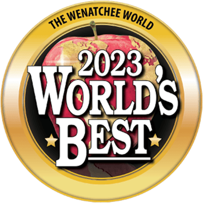 Award badge for 2023 World's Best