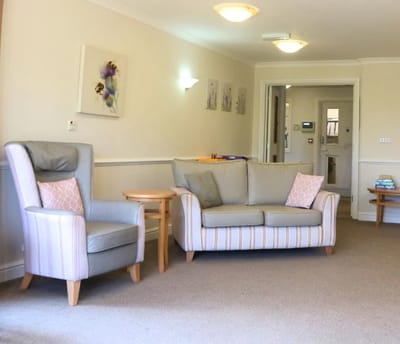 Cozy common area with seating and decor