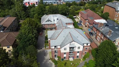Aerial view of Westbourne House and surrounding area
