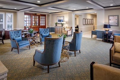 Interior common area with seating and decor