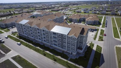 Aerial view of Bethany Retirement Living facility building