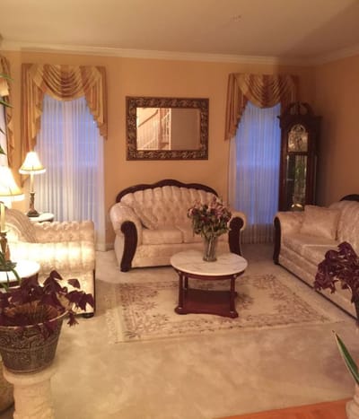 Cozy common area with elegant furnishings
