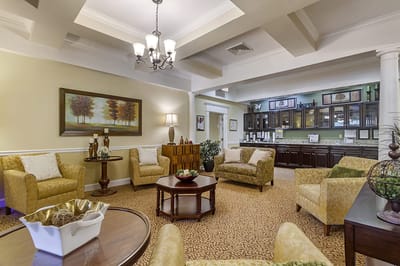 Interior common area with seating and decor
