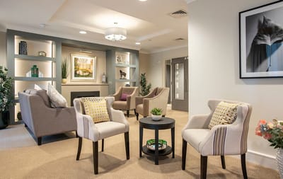Interior common area with seating and decor