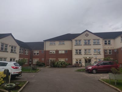 Front exterior of a senior living facility