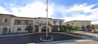 Exterior view of Cogir of Brea facility entrance