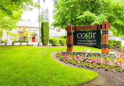 Exterior view of Cogir of Northgate Memory Care facility