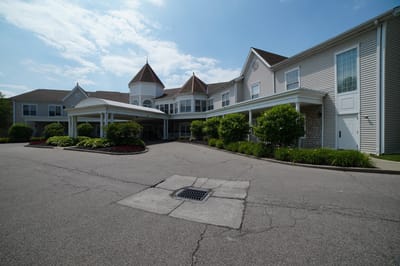 Exterior view of Brookdale Kenwood with gardens