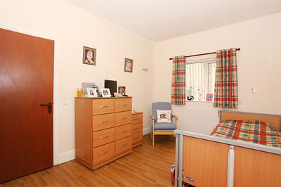 Private resident room with personal decor