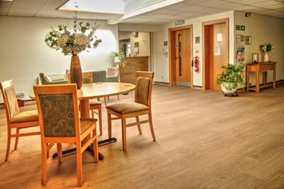 Interior common area with seating and decor