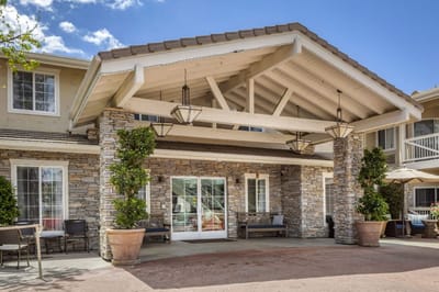 Welcoming entrance of the Meadowbrook facility