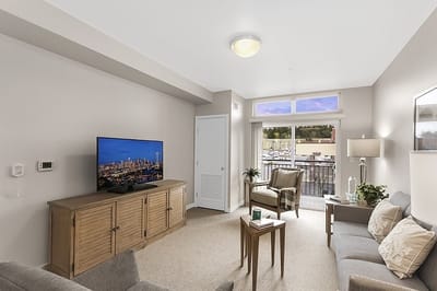 Bright and modern interior living space
