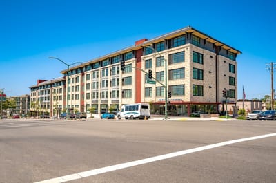 Exterior view of Merrill Gardens at Rockridge