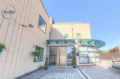 Exterior view of the facility entrance