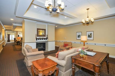 Common area with seating and decor