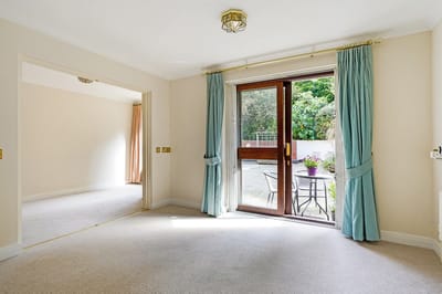 Bright room with access to a private outdoor space