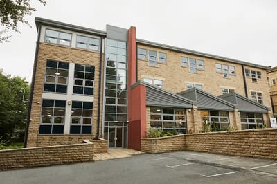 Exterior view of the Priority Care Home building