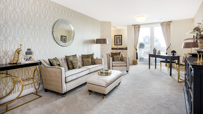 Elegant interior living room with modern decor
