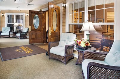 Welcoming lobby area with comfortable seating