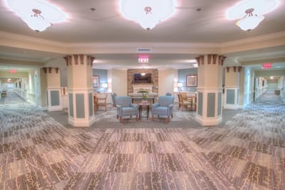 Interior common area with seating and decor
