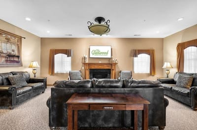 Cozy lounge area with comfortable seating