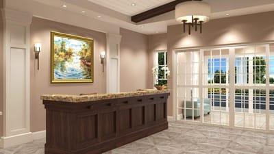 Elegant reception area with a welcoming ambiance