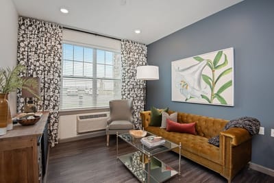 Cozy interior living space with stylish decor