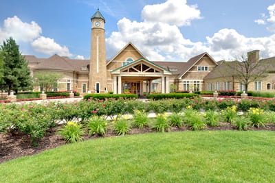 Exterior view of Vi at The Glen with landscaped gardens