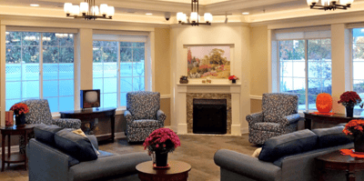 Common area with comfortable seating and decor
