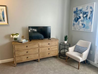 Cozy interior of a resident's room with decor